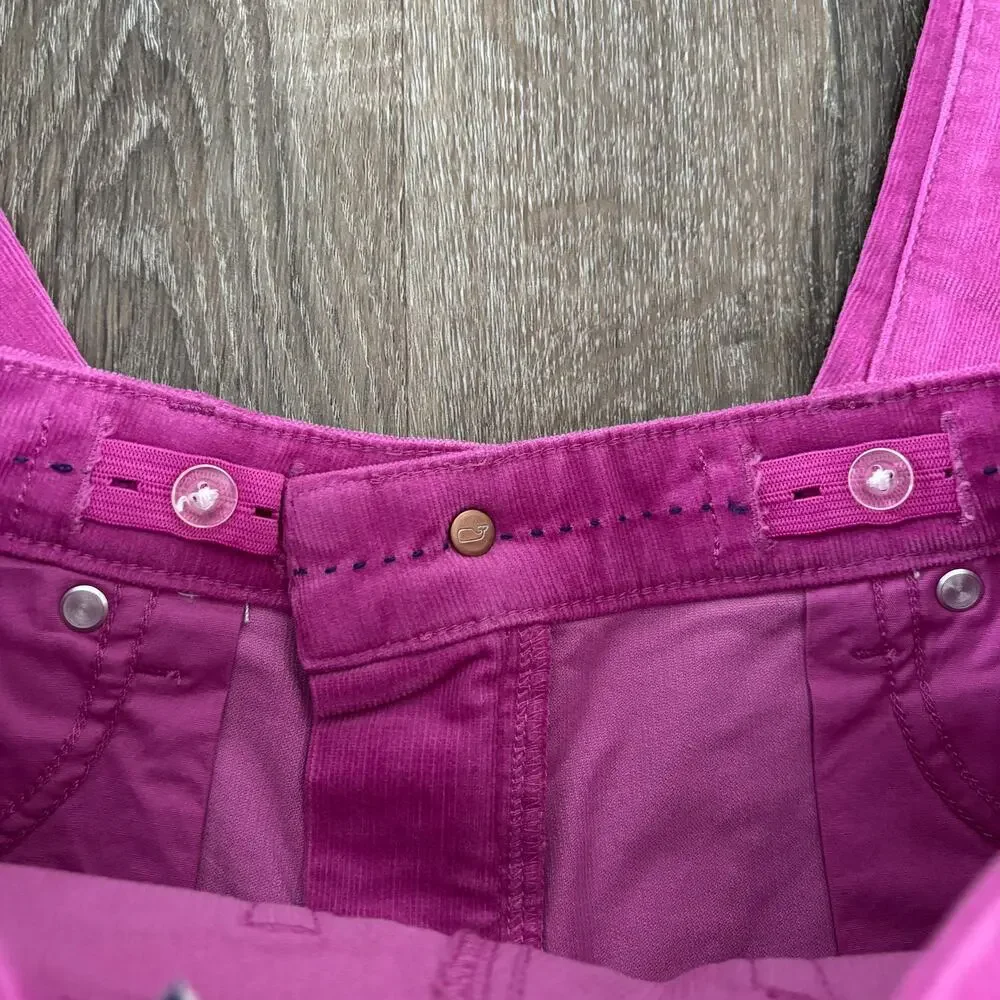 Vineyard Vines Girl Kick Flare Corduroy Jeans Dahlia Pink - Girls Size: 10